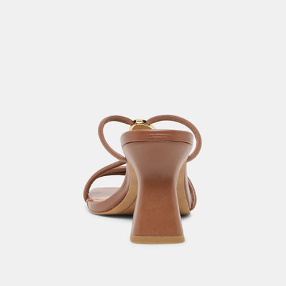 Alayna Cognac Leather Heels | Dolce Vita New
