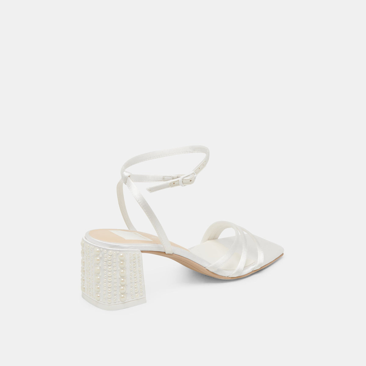 YSABEL PEARL HEELS TRUE WHITE SATIN
 – Dolce Vita | Dolce Vita Value