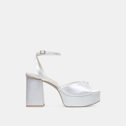 Bryla White Satin Heels | Dolce Vita Signature