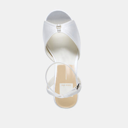 Bryla White Satin Heels | Dolce Vita Signature