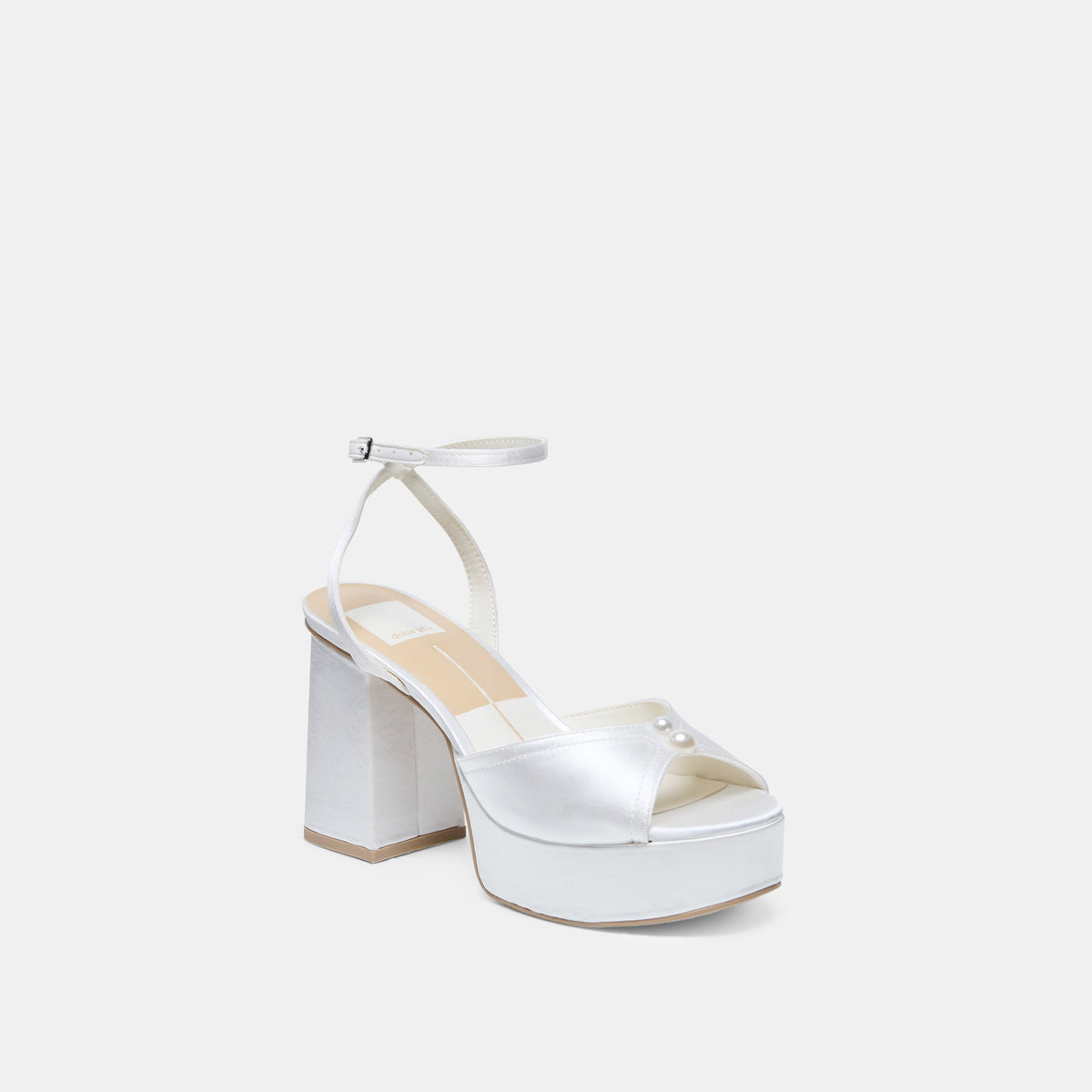 Bryla White Satin Heels | Dolce Vita Signature