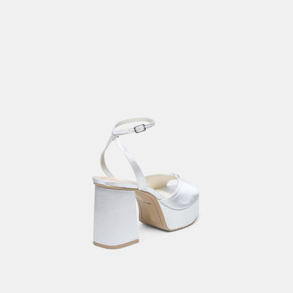 Bryla White Satin Heels | Dolce Vita Signature