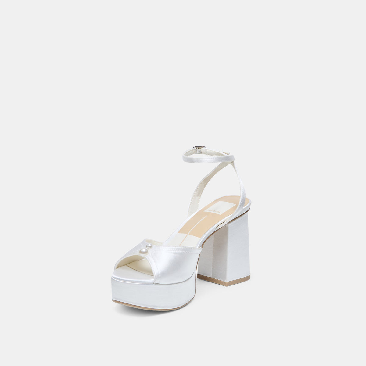 Bryla White Satin Heels | Dolce Vita Signature