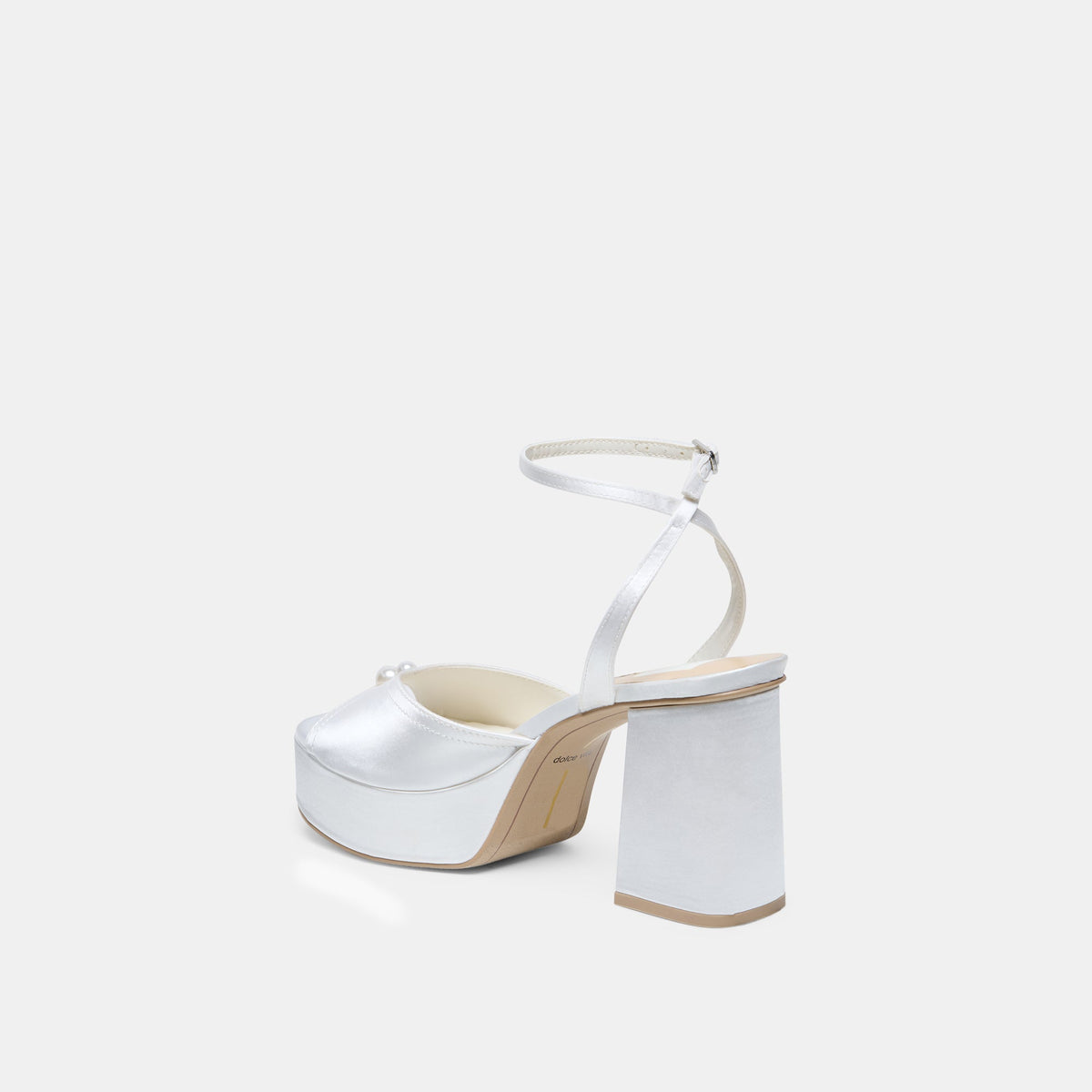 Bryla White Satin Heels | Dolce Vita Signature