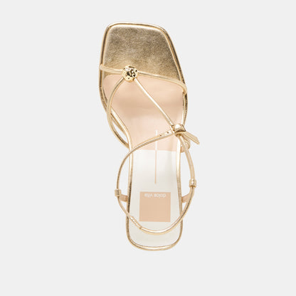Mylee Gold Distressed Leather Heels | Dolce Vita Special Offer