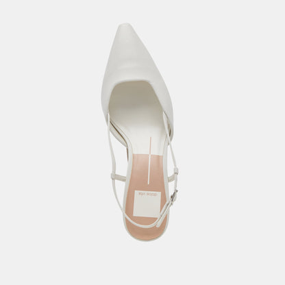 Odela White Leather Heels | Dolce Vita Discount