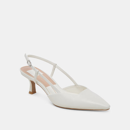 Odela White Leather Heels | Dolce Vita Discount