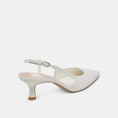 Odela White Leather Heels | Dolce Vita Discount