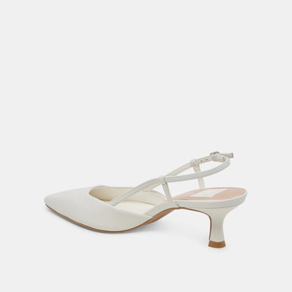 Odela White Leather Heels | Dolce Vita Discount