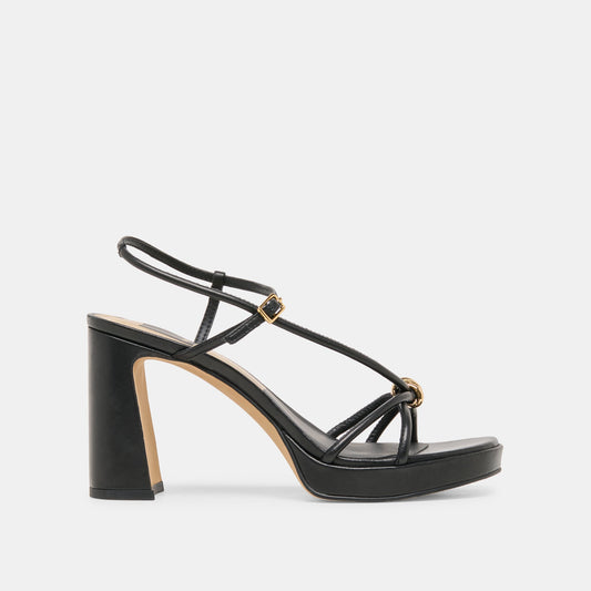 Odete Black Leather Heels | Dolce Vita Best Seller