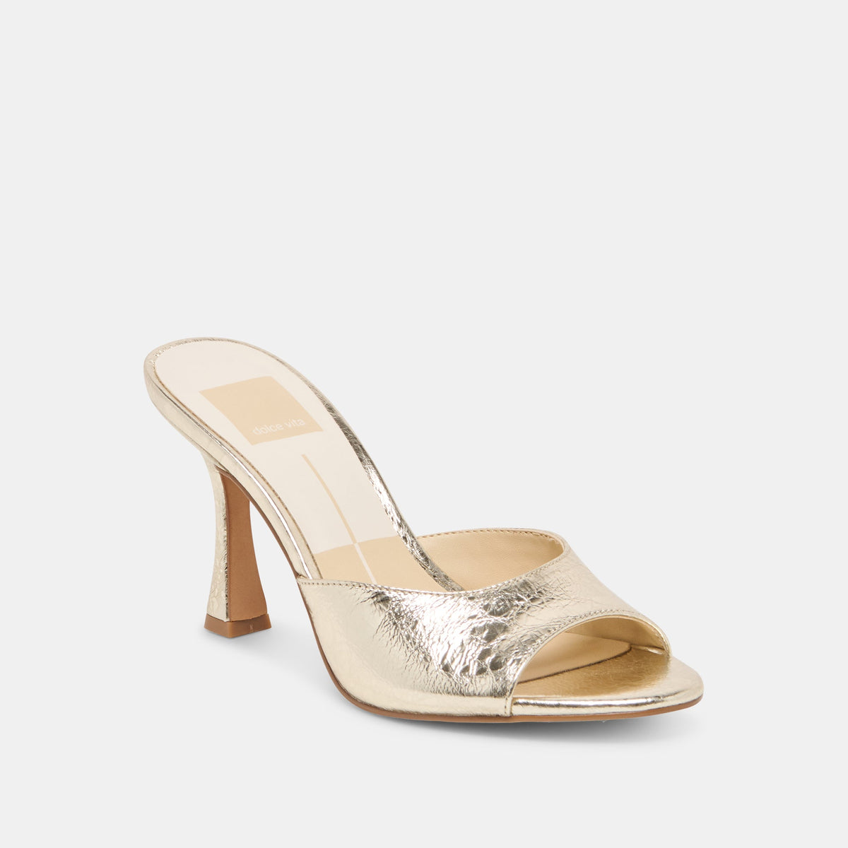 Rosha Platinum Distressed Leather Heels | Dolce Vita Trending