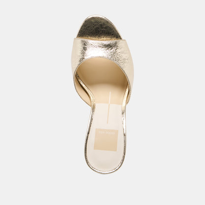 Rosha Platinum Distressed Leather Heels | Dolce Vita Trending