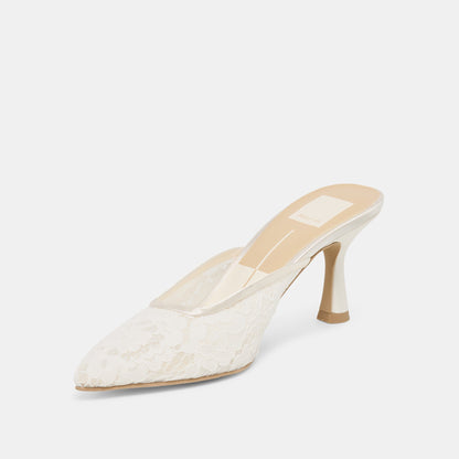 Cleo High True White Lace Heels | Dolce Vita Best Seller