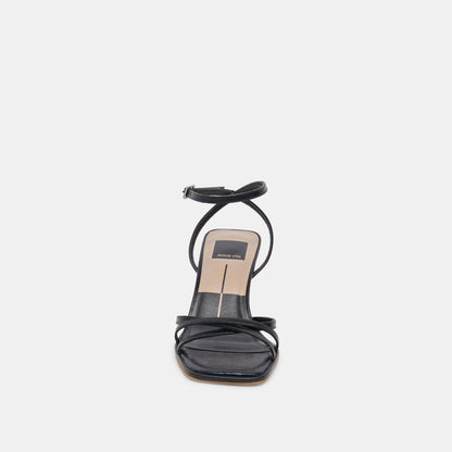 Manji Wide Midnight Patent Leather Heels | Dolce Vita Essential