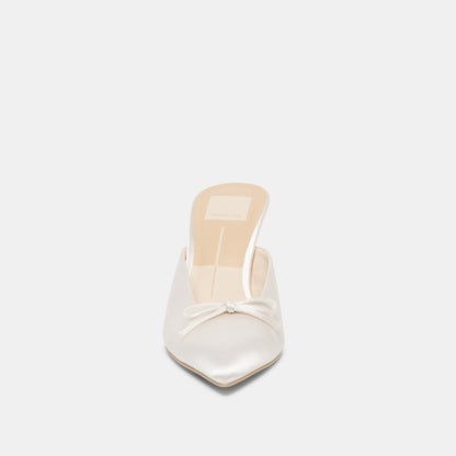 Cleo High Off White Satin Heels | Dolce Vita Hot Sale