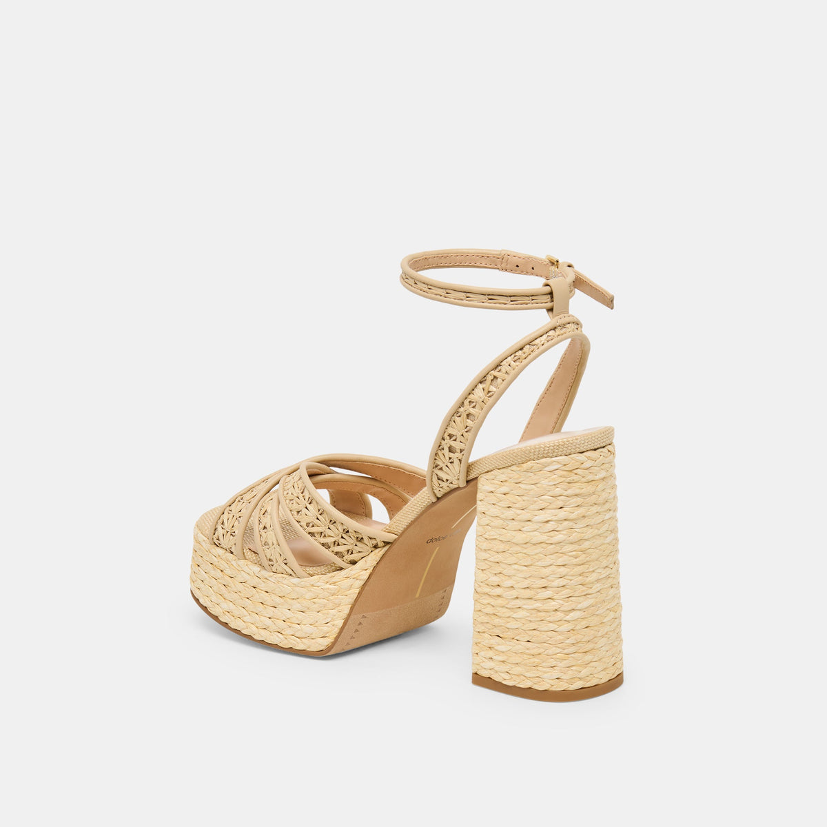 Danila Lt Natural Cross Hatch Raffia Heels | Dolce Vita Featured