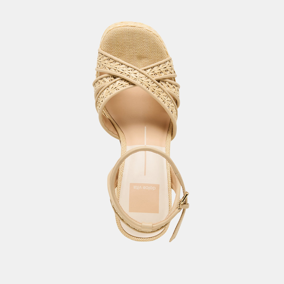 Danila Lt Natural Cross Hatch Raffia Heels | Dolce Vita Featured