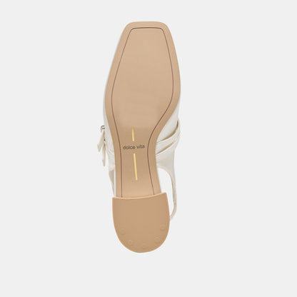 Loris True White Satin Heels | Dolce Vita Best Seller