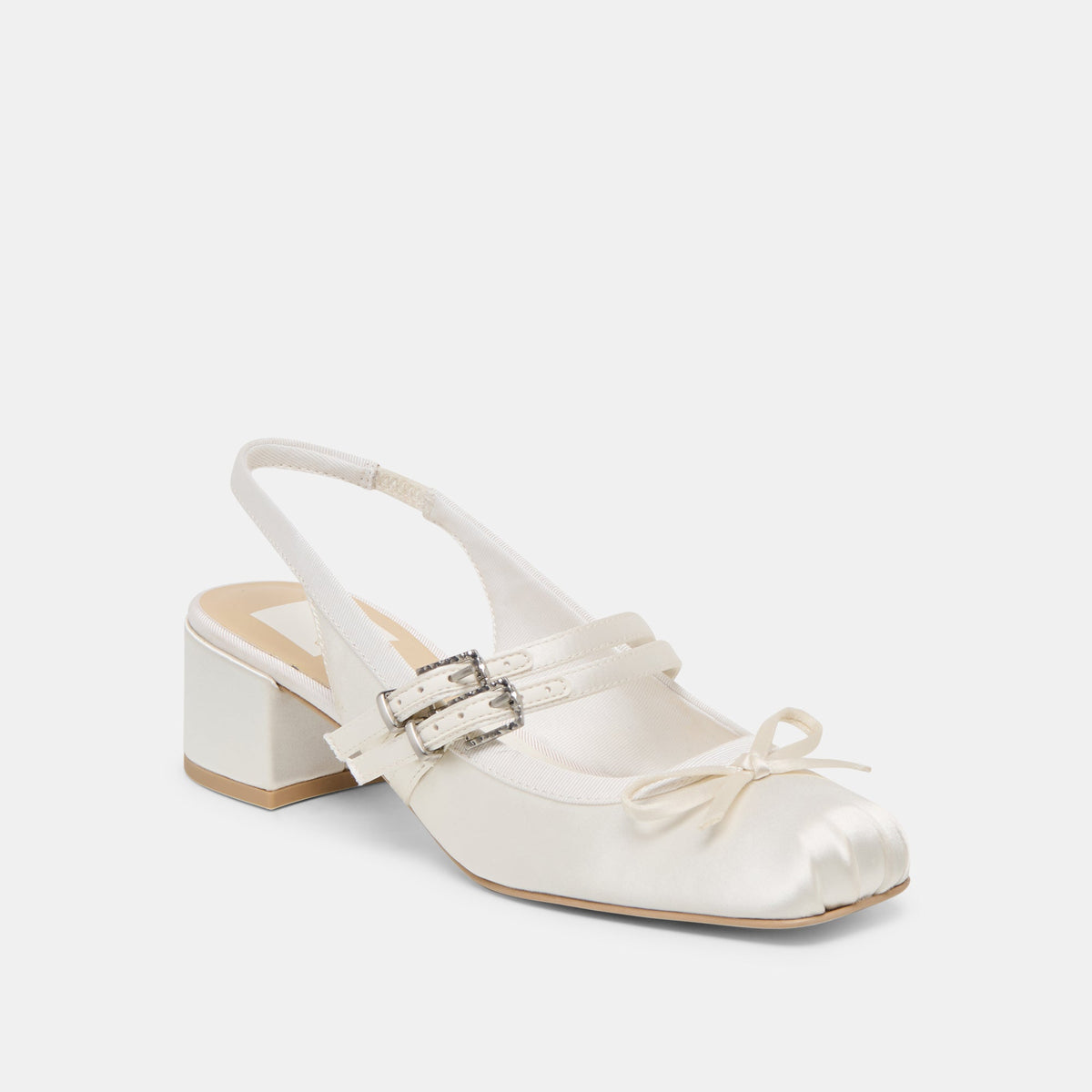 Loris True White Satin Heels | Dolce Vita Best Seller