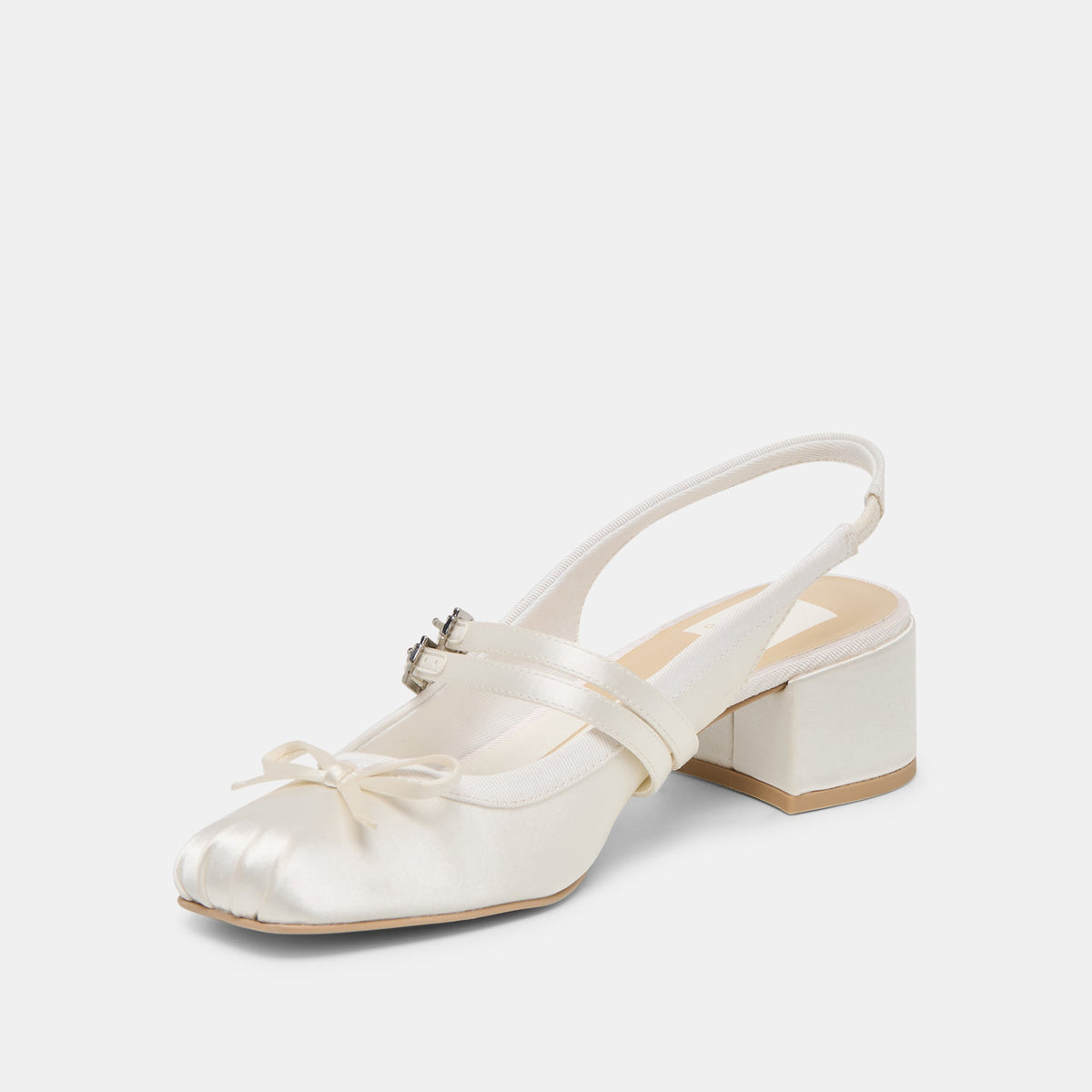 Loris True White Satin Heels | Dolce Vita Best Seller