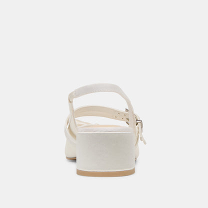 Loris True White Satin Heels | Dolce Vita Best Seller