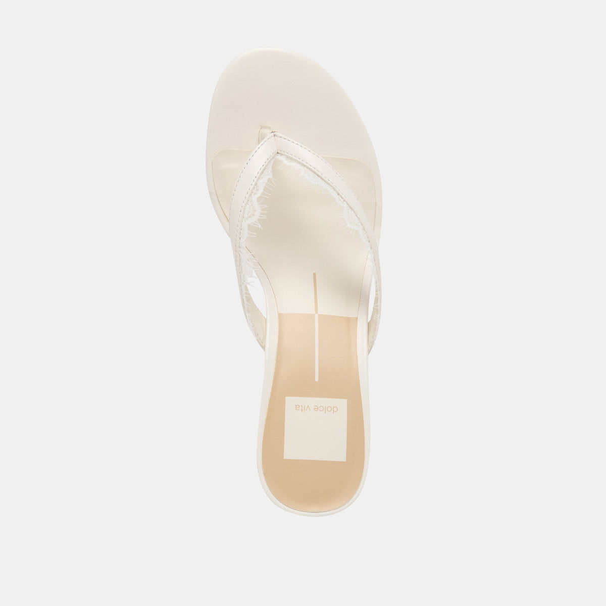 Daksie Lace True White Leather Heels | Dolce Vita Everyday