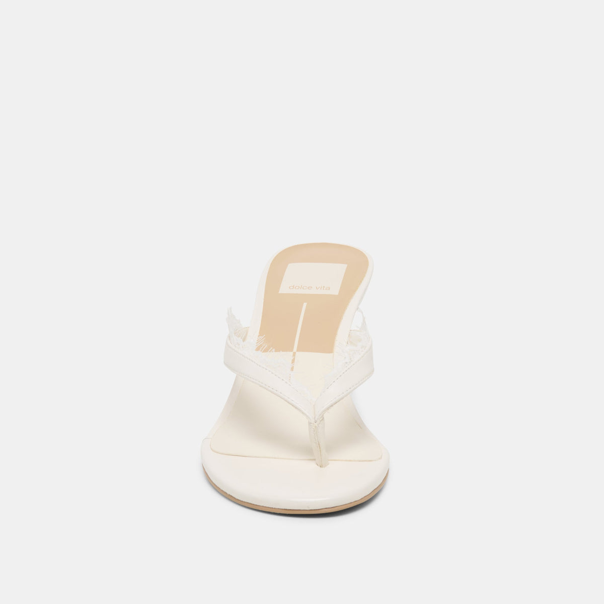 Daksie Lace True White Leather Heels | Dolce Vita Everyday