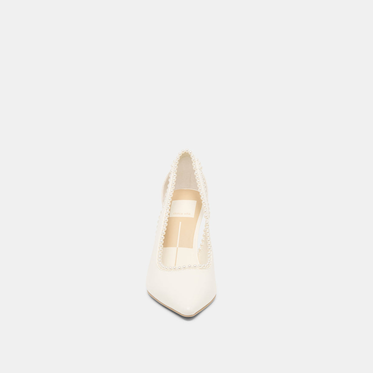 Kelson Pearl True White Leather Heels | Dolce Vita Premium