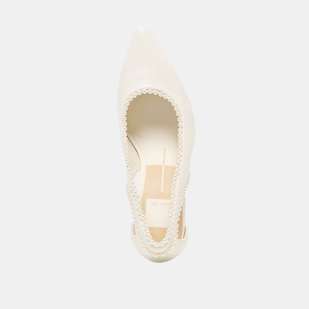 Kelson Pearl True White Leather Heels | Dolce Vita Premium