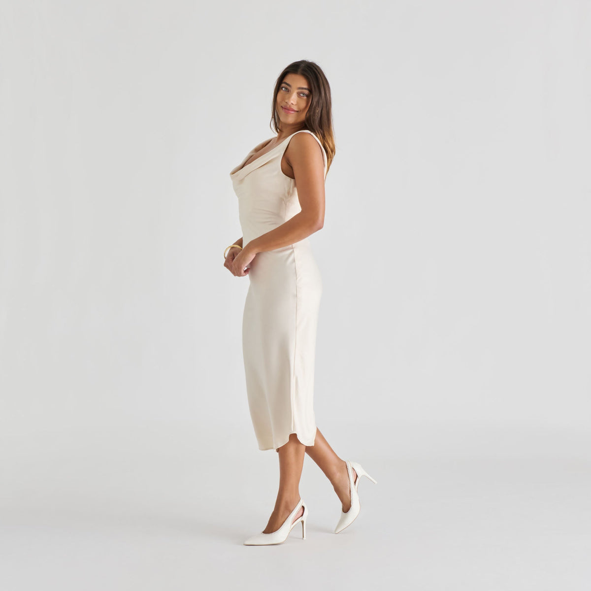 Kelson Pearl True White Leather Heels | Dolce Vita Premium