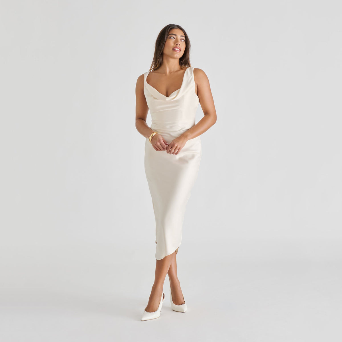Kelson Pearl True White Leather Heels | Dolce Vita Premium