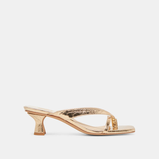 BREVEL HEELS GOLD DISTRESSED LEATHER
 – Dolce Vita | Dolce Vita Premium