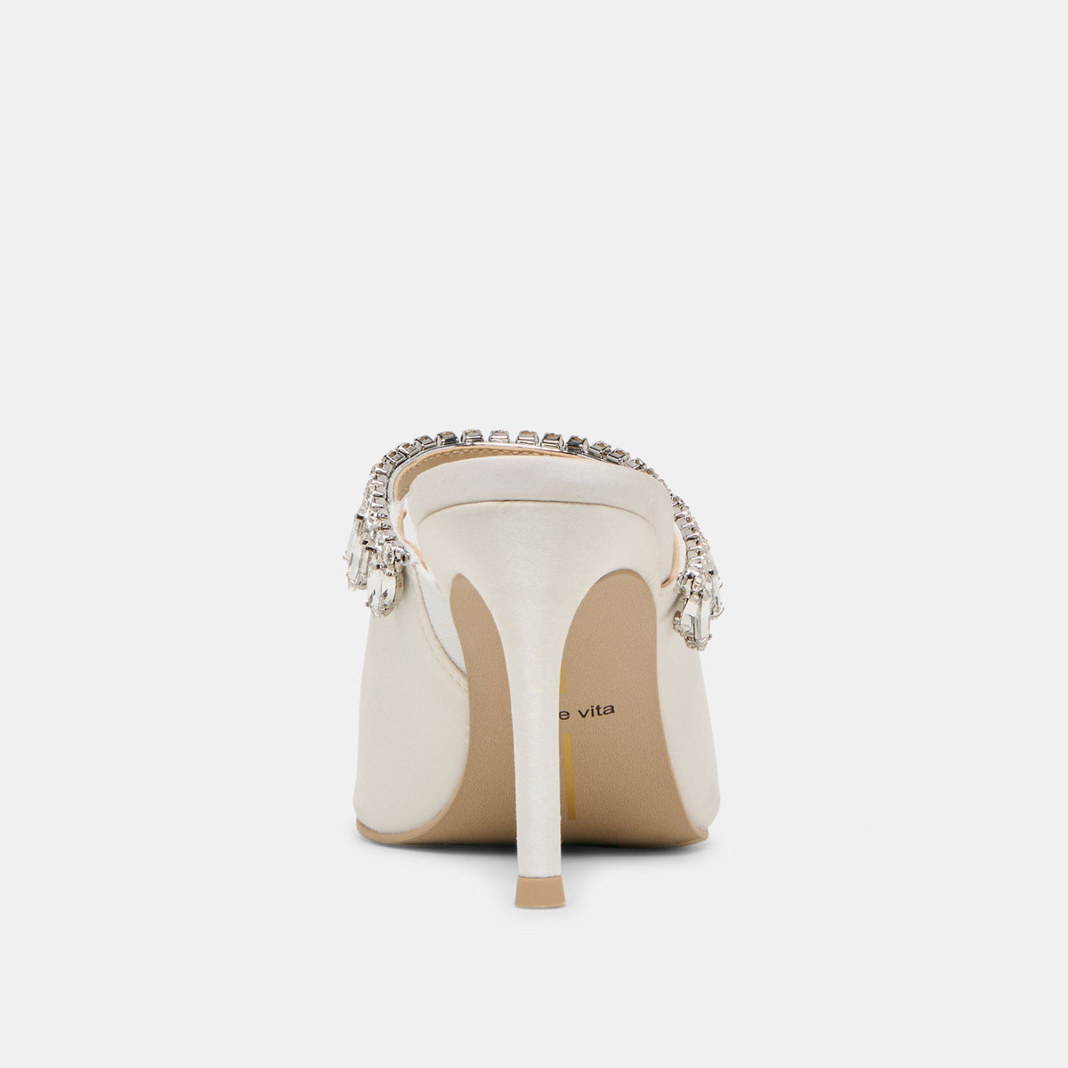 Keli Crystal White Satin Heels | Dolce Vita Deals