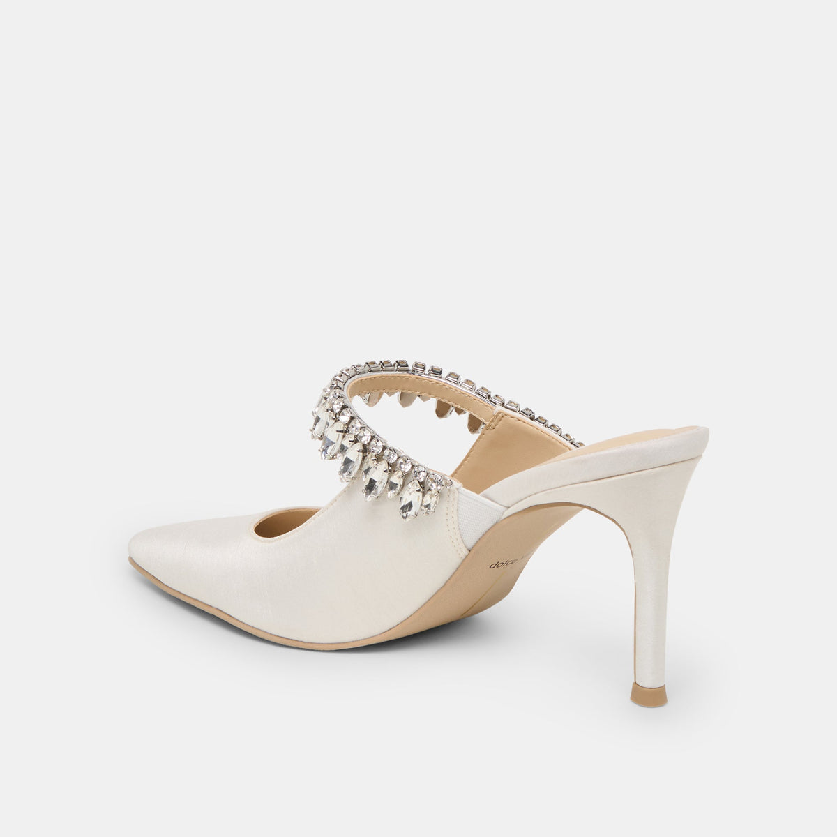 Keli Crystal White Satin Heels | Dolce Vita Deals