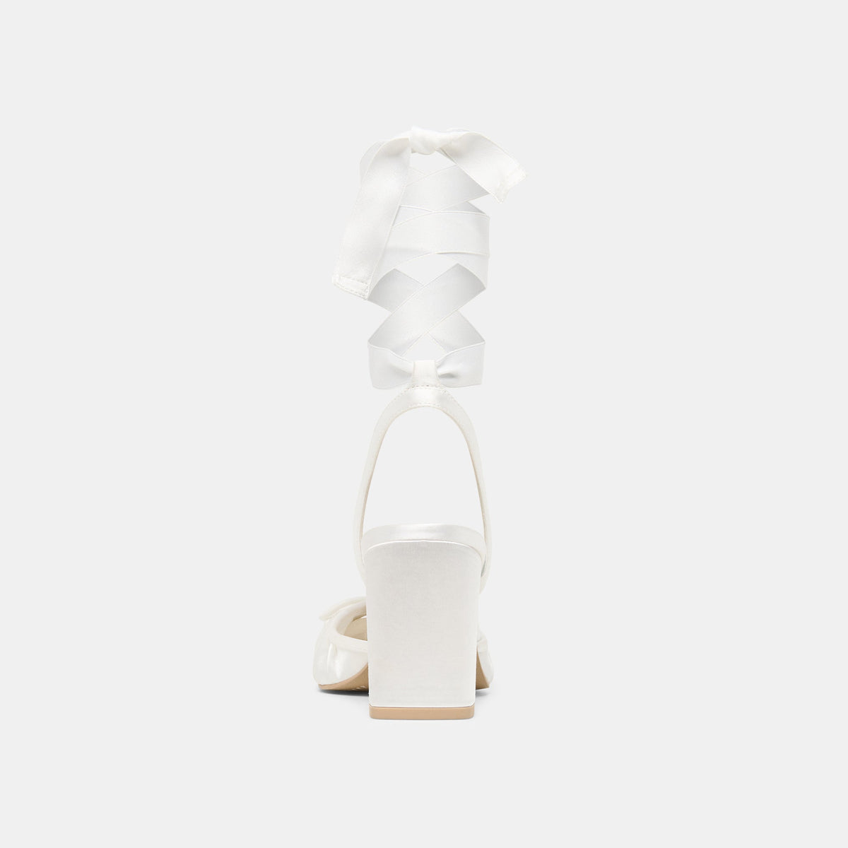 Tisha True White Satin Heels | Dolce Vita Signature