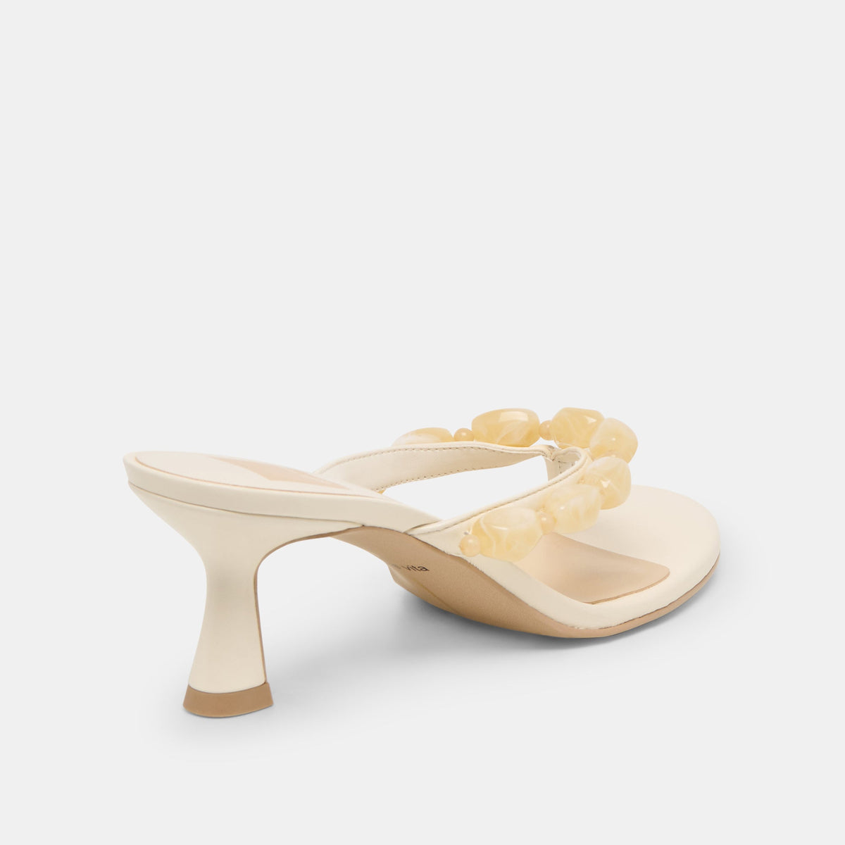 Daksie Off White Leather Heels | Dolce Vita Top Pick