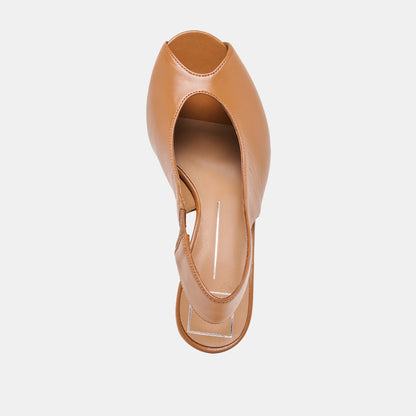 Madow Tan Leather Heels | Dolce Vita Smart Buy