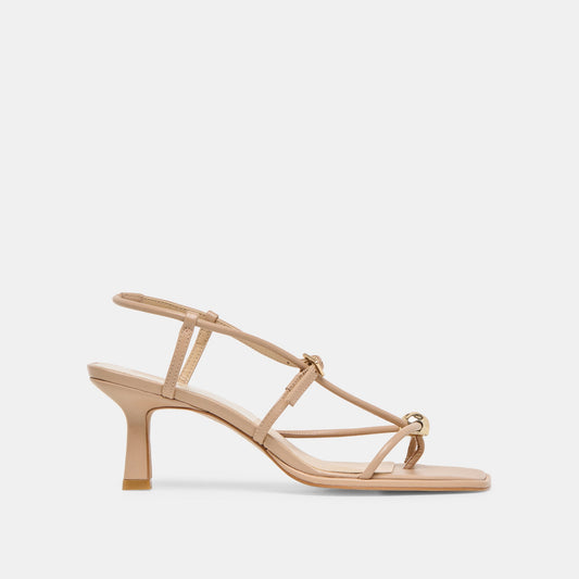 Manji Wide Light Tan Leather Heels | Dolce Vita Best Seller