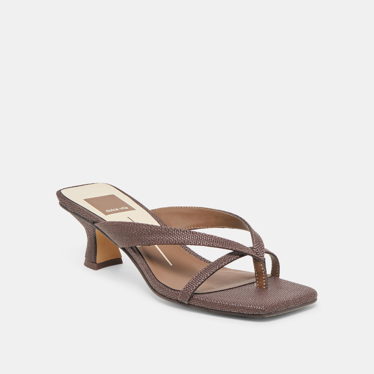 Brevel Chocolate Raffia Heels | Dolce Vita Best Seller