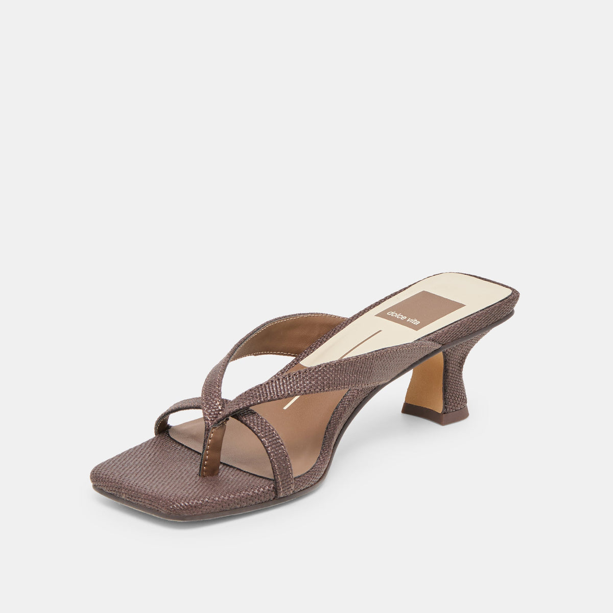 Brevel Chocolate Raffia Heels | Dolce Vita Best Seller