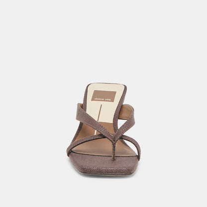 Brevel Chocolate Raffia Heels | Dolce Vita Best Seller