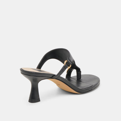 Derrel Black Leather Heels | Dolce Vita Hot Sale