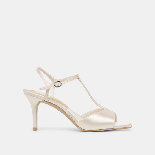 Hilery Off White Satin Heels | Dolce Vita Featured