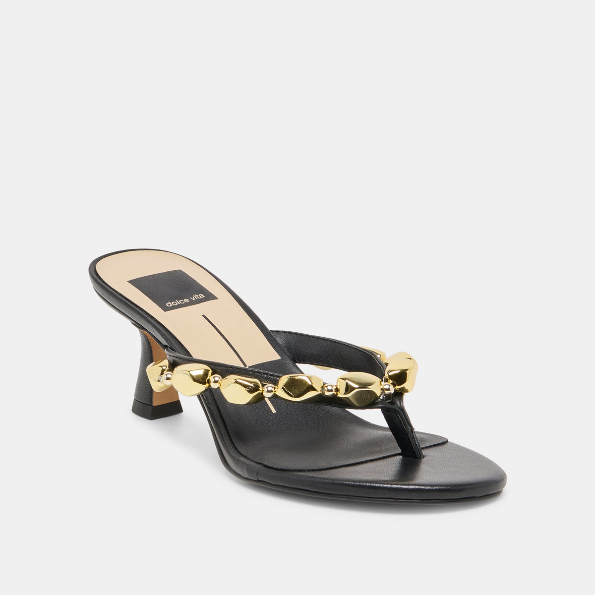 Daksie Black Leather Heels | Dolce Vita Recommended
