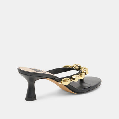 Daksie Black Leather Heels | Dolce Vita Recommended