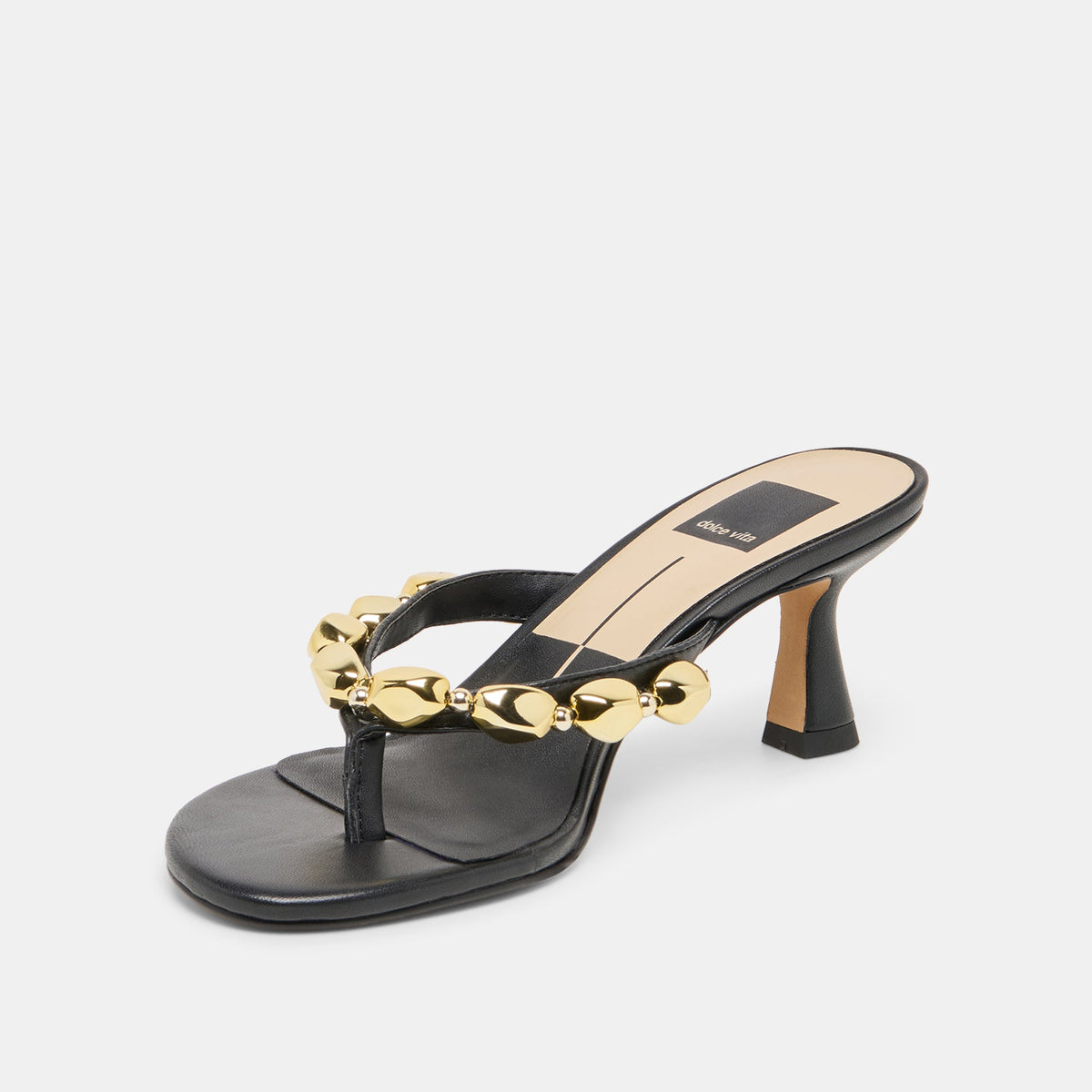 Daksie Black Leather Heels | Dolce Vita Recommended