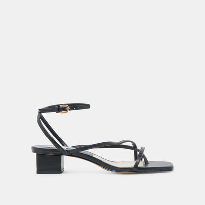Karlos Wide Black Leather Sandals | Dolce Vita Best Seller