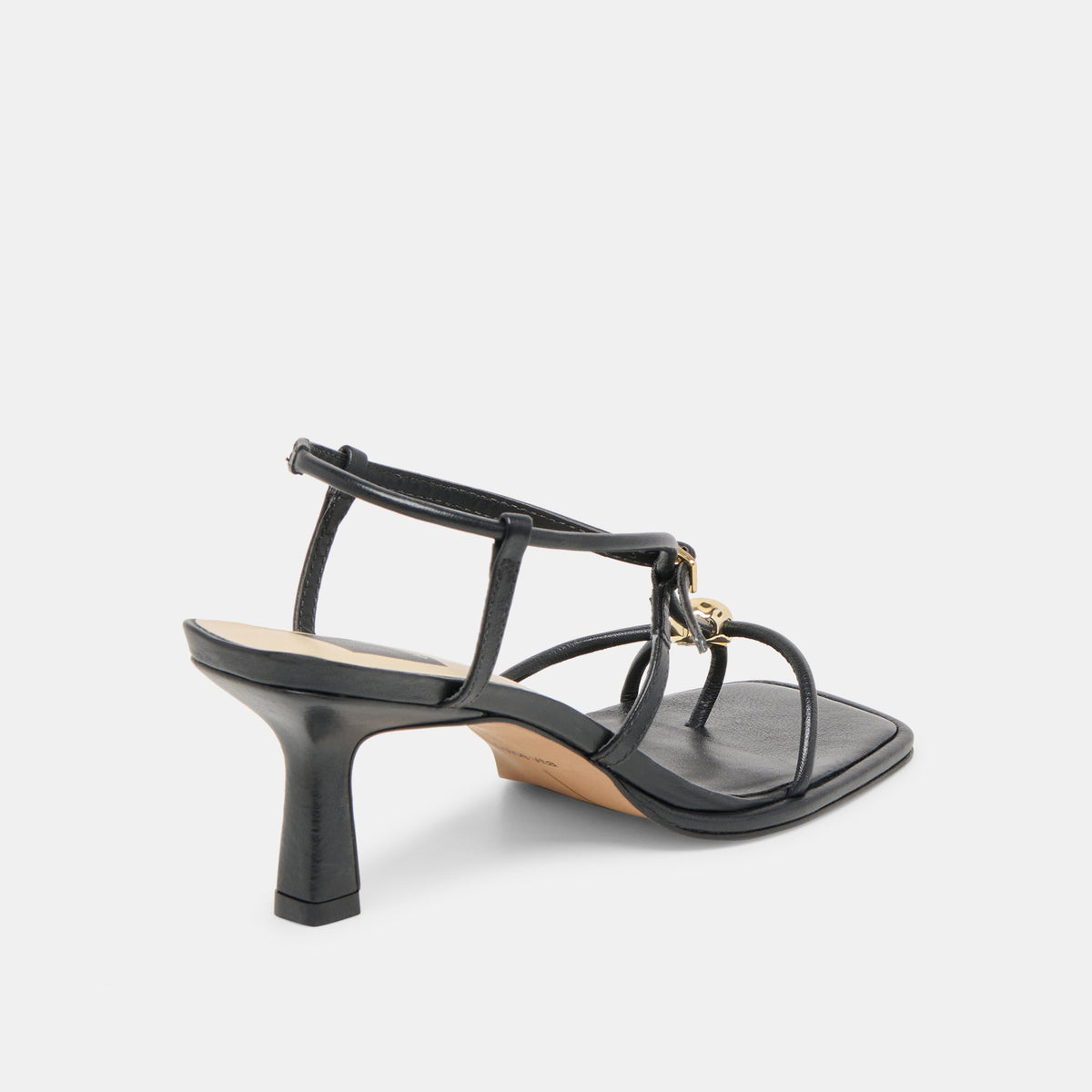 Manji Wide Black Leather Heels | Dolce Vita Recommended
