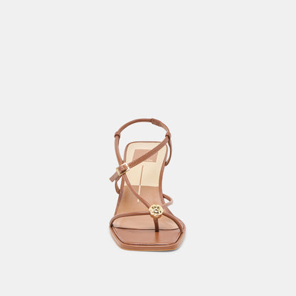 Mylee Cognac Leather Heels | Dolce Vita New
