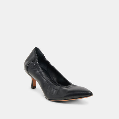 Celtin Black Leather Heels | Dolce Vita Featured